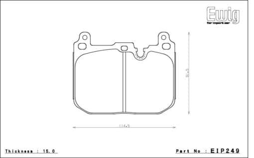 Endless MXRS Front Mini R56 Cooper Works Brake Pads EIP249 - Image 2